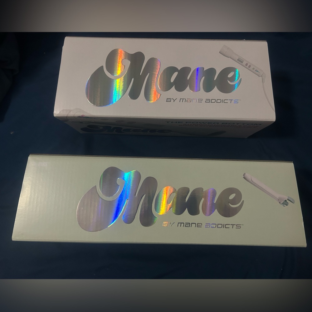 Mane The Power Botton + 1.25” Curling Iron New